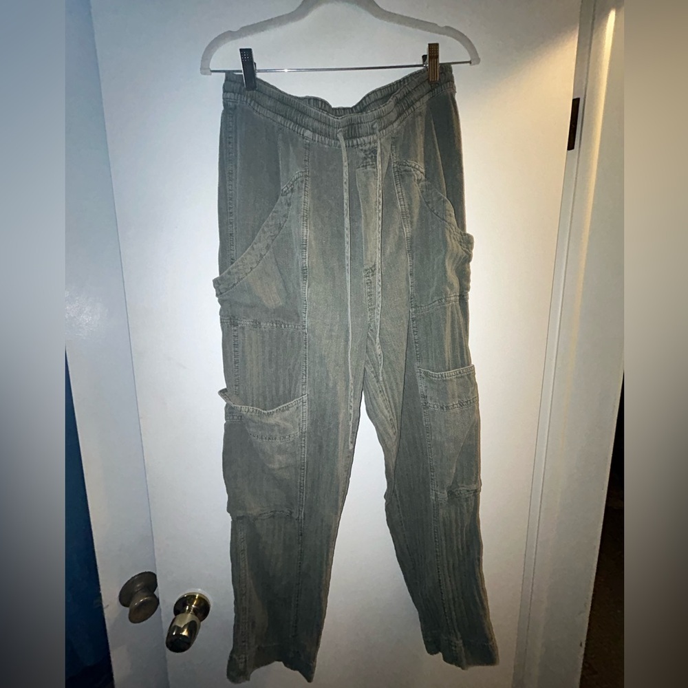 Free people linen cargo pants